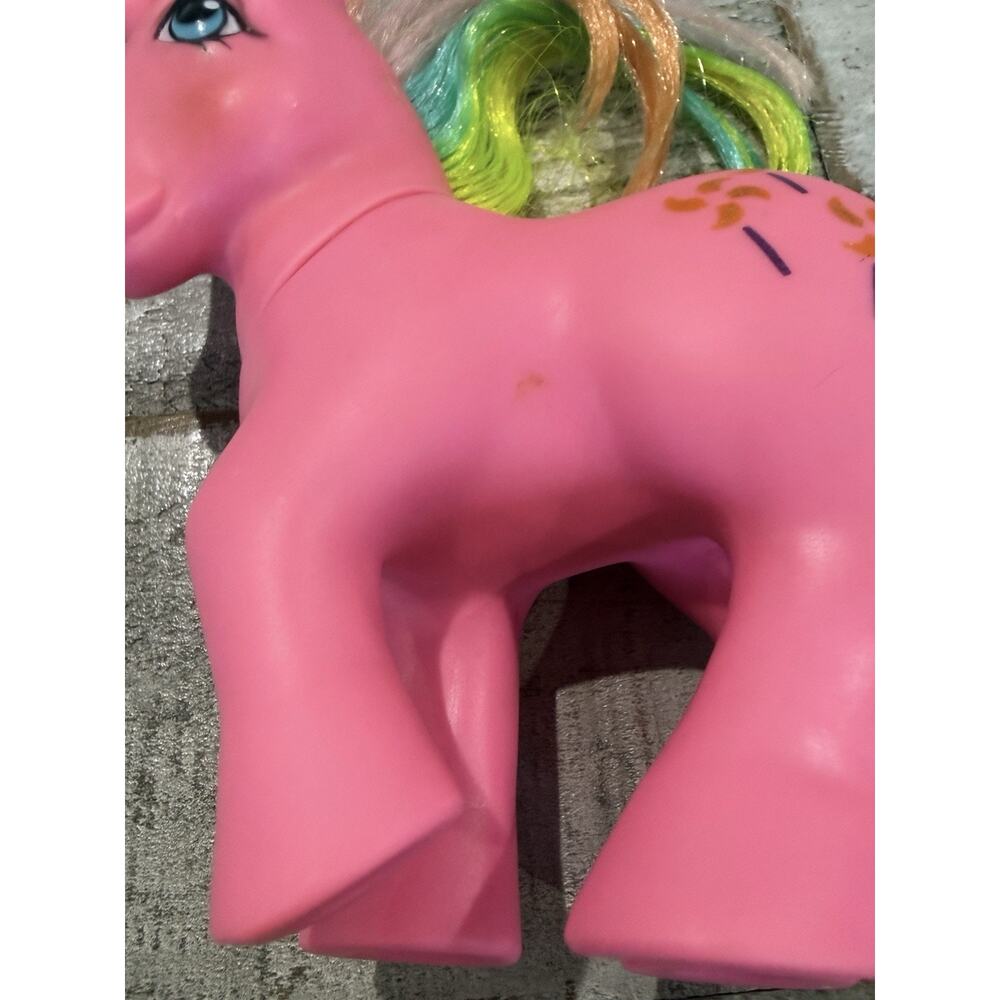 VTG My Little Pony PINWHEEL Rainbow Unicorn Pony And Comb Hasbro 1984 - Picture 3 of 7